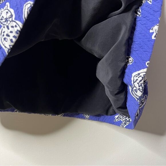 Bob Mackie Animal Print Sketch Wearable Art Blue and Black Dress - Picture 15 of 16